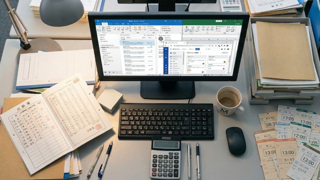 導入前の勤怠集計の様子